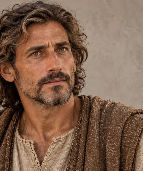Artistieke voorstelling van Johannes van Patmos — volwassen